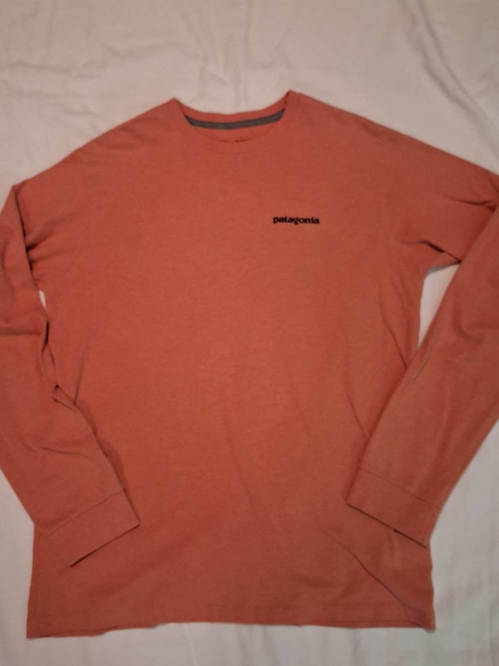 Patagonia Men's Long-Sleeve Crew Neck Shirt - Rust Orange